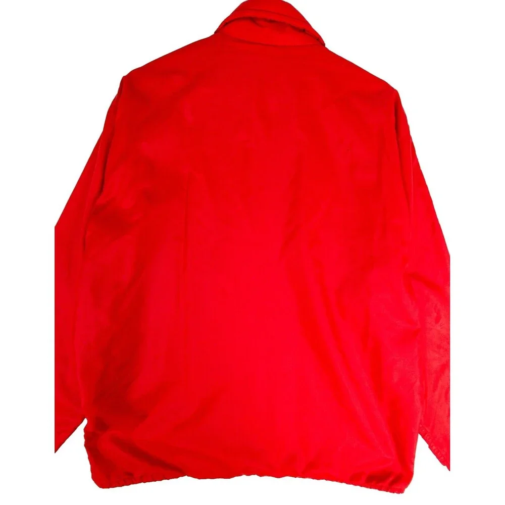 Pla Jac by Dunbrooke Vintage Windbreaker Jacket M Wichita Fire Department Red